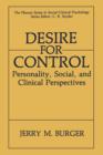 Image for Desire for Control : Personality, Social and Clinical Perspectives