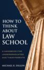 Image for How to think about law school  : a handbook for undergraduates and their parents