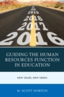 Image for Guiding the human resources function in education: new issues, new needs