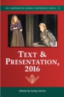 Image for Text &amp; Presentation, 2016