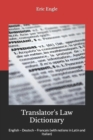 Image for Translator&#39;s Law Dictionary