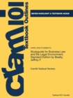 Image for Studyguide for Business Law and the Legal Environment, Standard Edition by Beatty, Jeffrey F.