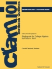 Image for Studyguide for College Algebra by Coburn, John