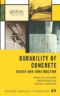Image for Durability of concrete  : design and construction