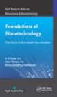Image for Foundations of nanotechnology.: (Pore size in carbon-based nano-adsorbents) : Volume one,