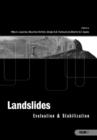 Image for Landslides.: evaluation and stabilization : Volume I