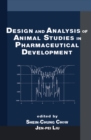 Image for Design and analysis of animal studies in pharmaceutical development