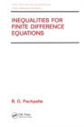 Image for Inequalities for finite difference equations