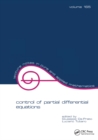 Image for Control of partial differential equations