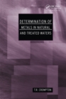 Image for Determination of metals in natural and treated water