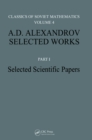 Image for A.D. Alexandrov, selected works. : v. 004