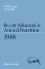 Image for Recent Advances in Animal Nutrition 1988