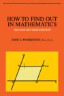 Image for How to Find Out in Mathematics: A Guide to Sources of Information