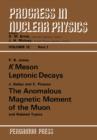 Image for K Meson Leptonic Decays: Progress in Nuclear Physics : Vol 12.
