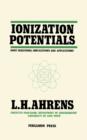 Image for Ionization Potentials: Some Variations, Implications and Applications