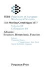 Image for Albumin: structure, biosynthesis, function: Federation of European Biochemical Societies 11th Meeting, Copenhagen 1977
