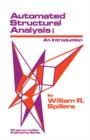 Image for Automated Structural Analysis: An Introduction