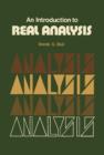Image for An Introduction to Real Analysis: The Commonwealth and International Library: Mathematical Topics