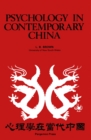 Image for Psychology in Contemporary China