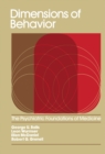 Image for Dimensions of Behavior: The Psychiatric Foundations of Medicine