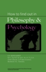 Image for How to Find Out in Philosophy and Psychology: The Commonwealth and International Library: Library and Technical Information Division