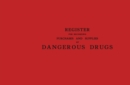 Image for Register for Recording Purchases and Supplies of Dangerous Drugs
