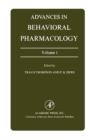 Image for Advances in Behavioral Pharmacology: Volume 1