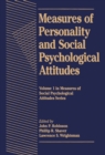 Image for Measures of Personality and Social Psychological Attitudes: Measures of Social Psychological Attitudes