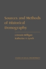 Image for Sources and Methods of Historical Demography: Studies in Social Discontinuity