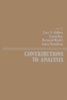 Image for Contributions to Analysis: A Collection of Papers Dedicated to Lipman Bers