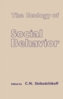 Image for The Ecology of Social Behavior