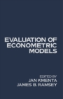 Image for Evaluation of Econometric Models
