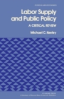 Image for Labor Supply and Public Policy: A Critical Review