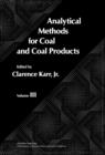 Image for Analytical Methods for Coal and Coal Products: Volume III