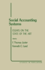 Image for Social Accounting Systems: Essays on the State of the Art