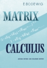 Image for Matrix Calculus
