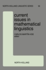 Image for Current Issues in Mathematical Linguistics
