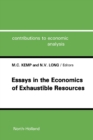 Image for Essays in the Economics of Exhaustible Resources