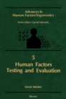 Image for Human Factors Testing and Evaluation