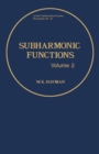Image for Subharmonic Functions: Volume 2