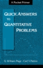 Image for Quick Answers to Quantitative Problems: A Pocket Primer