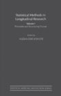 Image for Statistical Methods in Longitudinal Research: Principles and Structuring Change