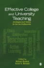 Image for Effective college and university teaching: strategies and tactics for the new professoriate