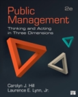 Image for Public management  : thinking and acting in three dimensions