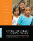 Image for Issues for debate in social policy  : selections from CQ Researcher
