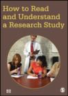 Image for How to Read and Understand a Research Study