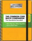 Image for The common core mathematics companion, grades 3-5  : the standards decoded