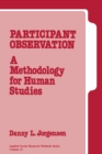 Image for Participant Observation: A Methodology for Human Studies : v. 15