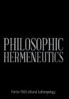 Image for Philosophic Hermeneutics