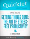 Image for Quicklet On David Allen&#39;s Getting Things Done (CliffNotes-like Book Summary and Analysis)